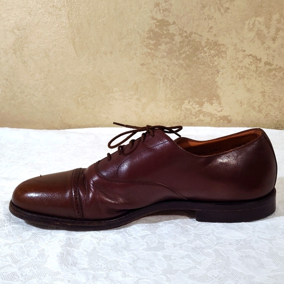 Ballys of Switzerland Men's Brown Cap Toe Dress Shoe - Bally Shoe Bags Included - Picture 10 of 16